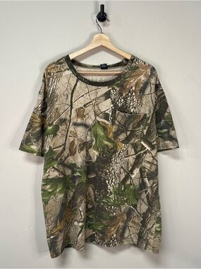 Vtg 90s Camo T Shirt